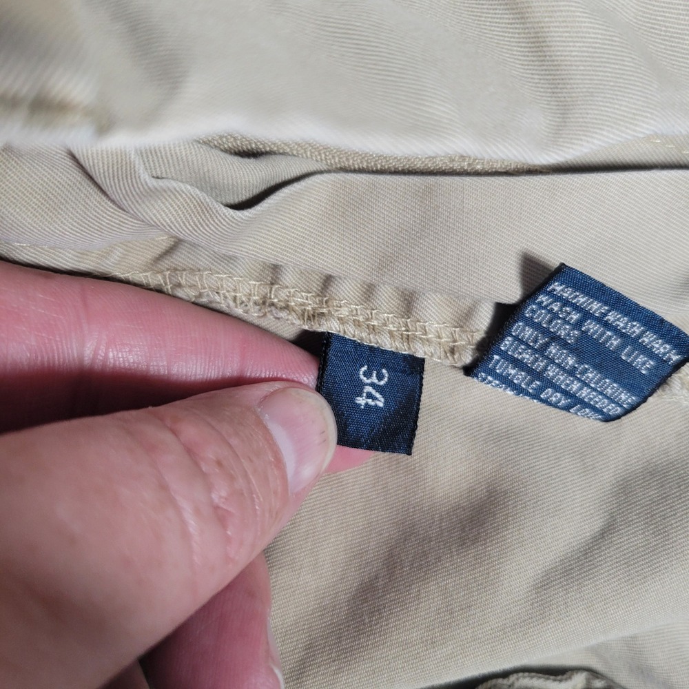 Polo Ralph Lauren Chino Shorts Mens 35 Khaki Tan Cotton Twill Classic Fit - Picture 11 of 11